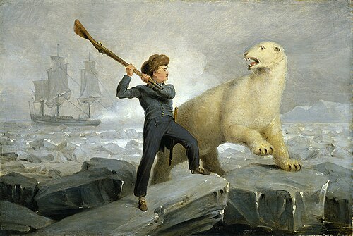 Nelson and the Bear, 1809, Richard Westall