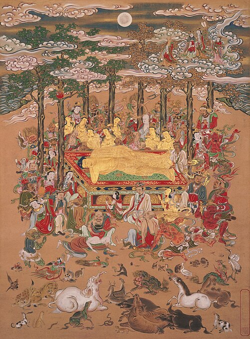 Parinirvana of Sakyamuni, the Historical Buddha, , Hanabusa Itchō