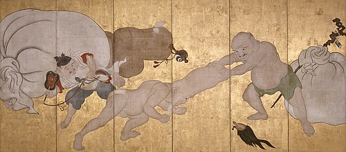 Seven Gods of Good Fortune, , Hanabusa Itchō