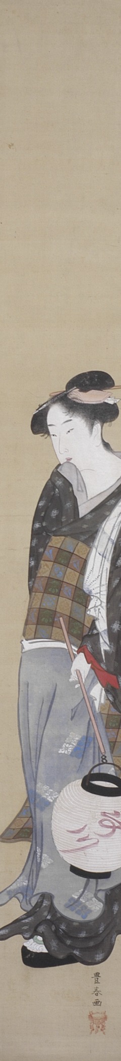 Beautiful Lady with Lantern, 1780, Utagawa Toyoharu