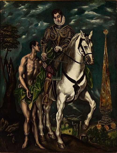 Saint Martin and the Beggar, 1617, Jorge Manuel Theotocopouli