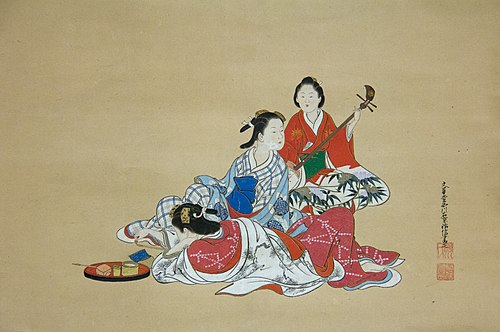 Three Beauties, 1725, Nishikawa Sukenobu