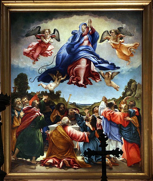 Assunzione della Vergine (Lotto Celana), 1527, Lorenzo Lotto