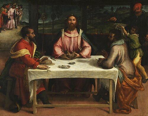 The Supper at Emmaus, 1546, Lorenzo Lotto