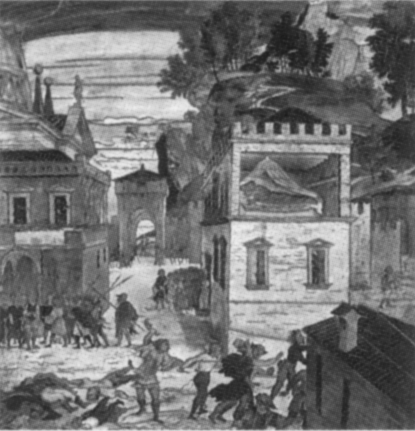 Sansone uccide i filistei con la mascella d'asino, , Lorenzo Lotto