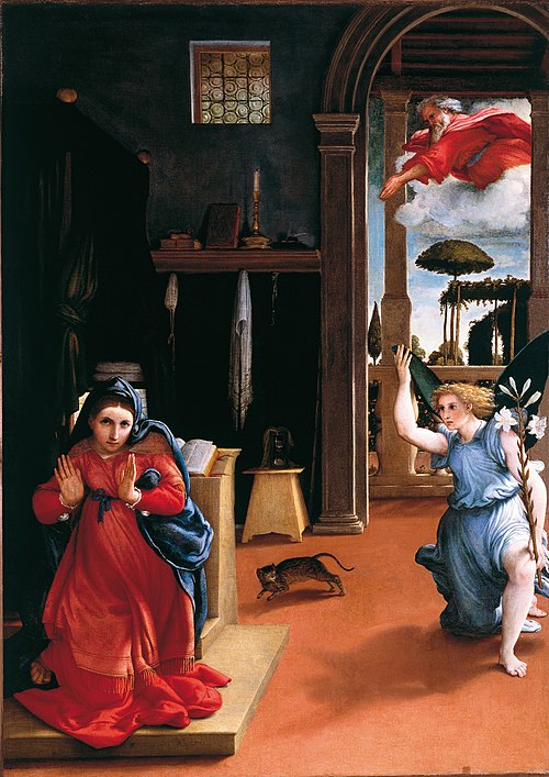 L'Annonciation, 1530, Lorenzo Lotto