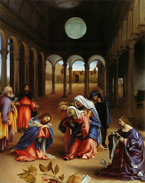 Les Adieux du Christ à sa mère, 1521, Lorenzo Lotto