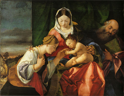 The Mystical Marriage of Saint Catherine, 1506, Lorenzo Lotto
