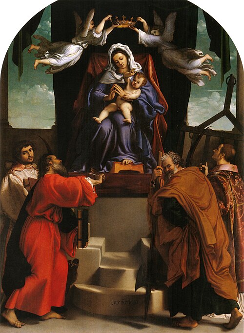 Retable de la hallebarde, 1530, Lorenzo Lotto