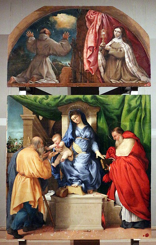 San Francesco al Monte Altarpiece, 1526, Lorenzo Lotto
