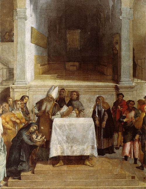 La Présentation au Temple, 1552, Lorenzo Lotto