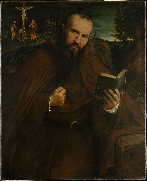 Portrait du frère Gregorio Belo de Vicence, 1547, Lorenzo Lotto