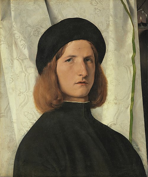 Portrait de jeune homme à la lampe, 1508, Lorenzo Lotto