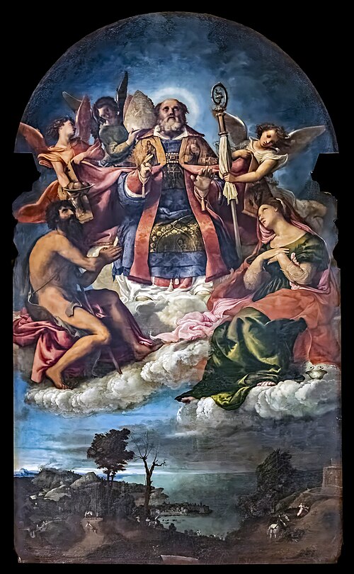 Saint Nicolas en gloire, 1527, Lorenzo Lotto