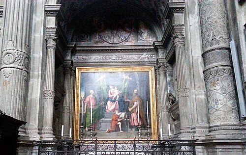 Madonna con il Bambino, santi Pietro e Paolo e un angelo, 1545, Lorenzo Lotto