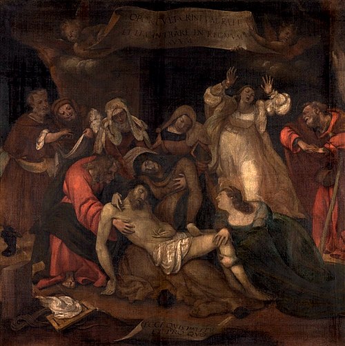 Lamentation over the dead Christ, 1522, Lorenzo Lotto