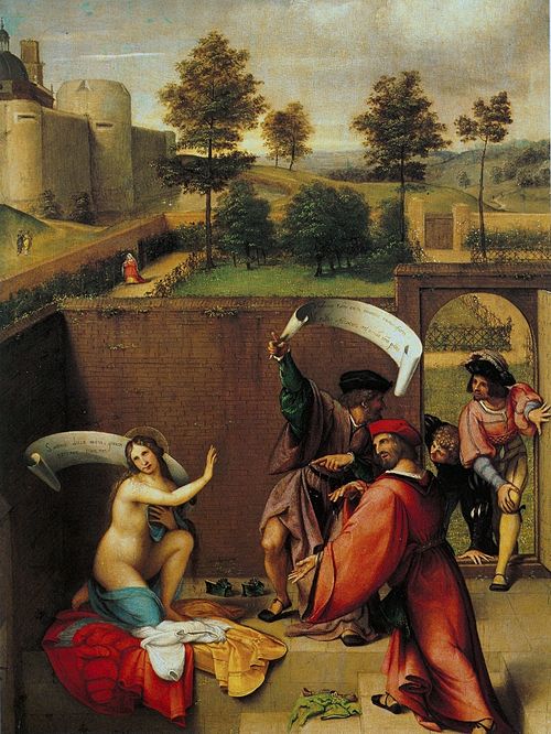 Suzanne et les vieillards, 1517, Lorenzo Lotto