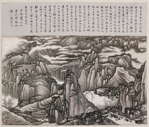 A thousand peaks and a myriad ravines, 1670, Gong Xian