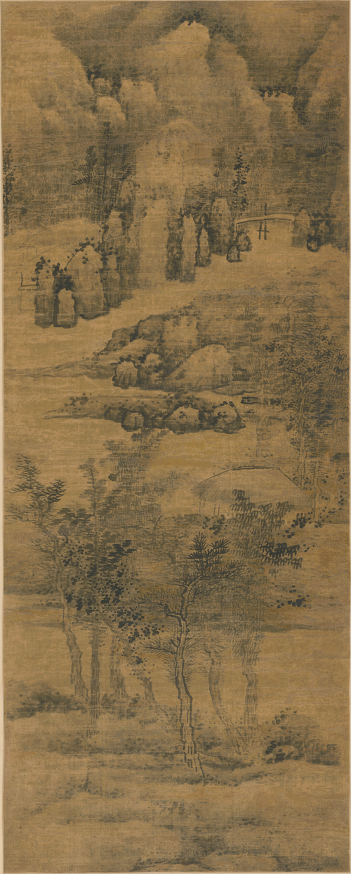 龚贤山水轴, , Gong Xian