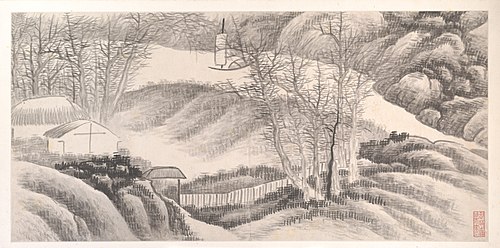 Landscapes of the Twelve Months, 1685, Gong Xian