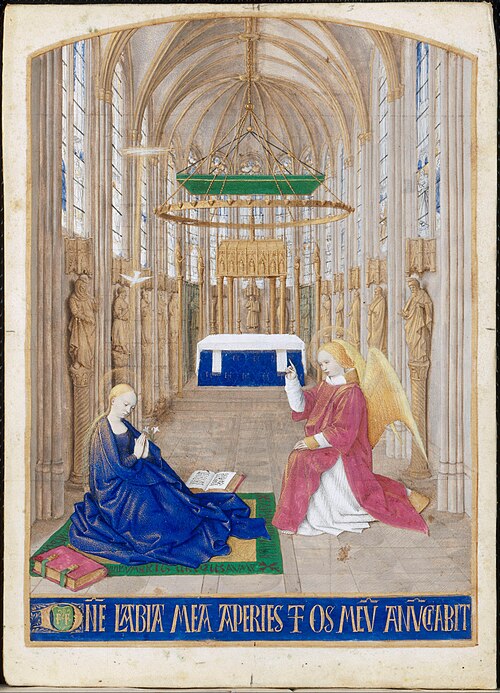 L'Annonciation, 1450, Jean Fouquet
