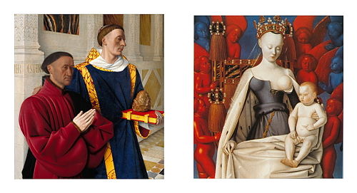 Diptyque de Melun, 1450, Jean Fouquet