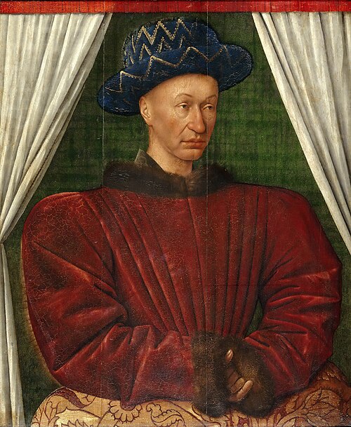 Charles VII, roi de France, 1444, Jean Fouquet