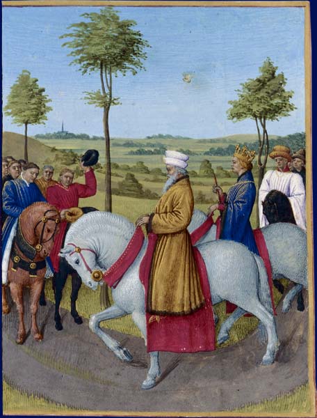 L'empereur Charles IV et les dignitaires de Paris, 1457, Jean Fouquet