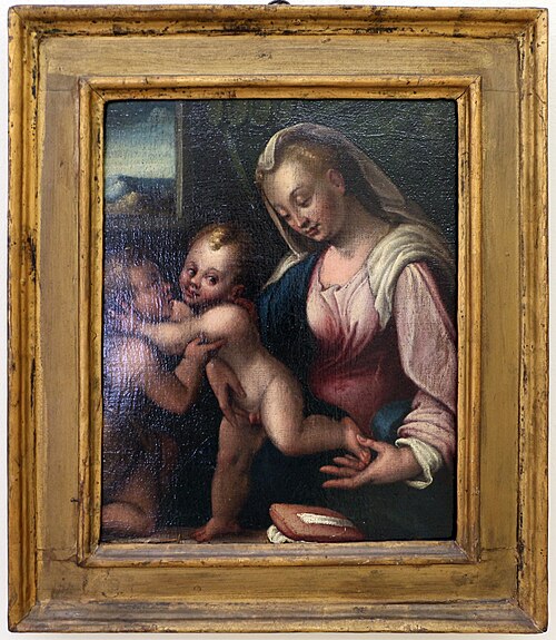 madonna col bambino e san giovannino, , Barbara Longhi