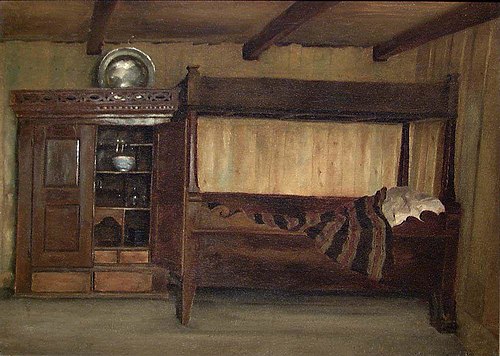 Mother's Bed, 1879, Gustav Wentzel