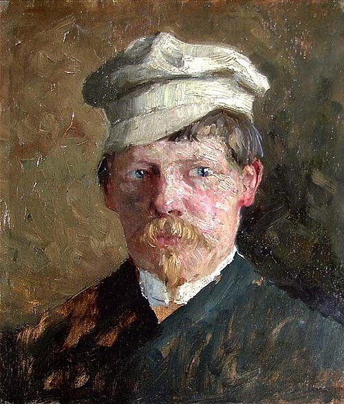 Portrait of the Painter Andreas Singdahlsen, 1887, Gustav Wentzel