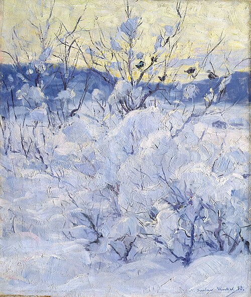 Winter Evening, 1893, Gustav Wentzel