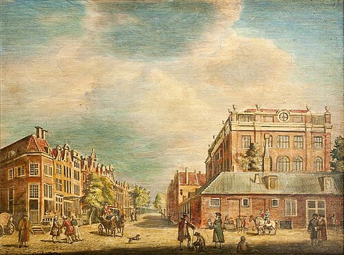 Gezicht op de Muiderstraat, , Jacob de Wit