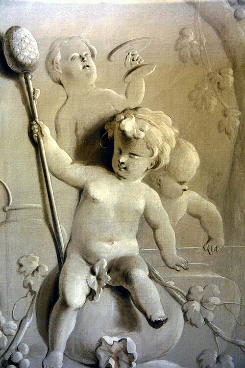 Decorative Panel (with putti), , Jacob de Wit