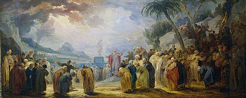 Moses choosing the seventy elders, 1737, Jacob de Wit