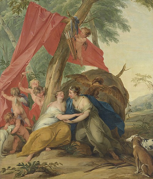 Jupiter, Disguised as Diana, Seducing the Nymph Callisto, 1727, Jacob de Wit