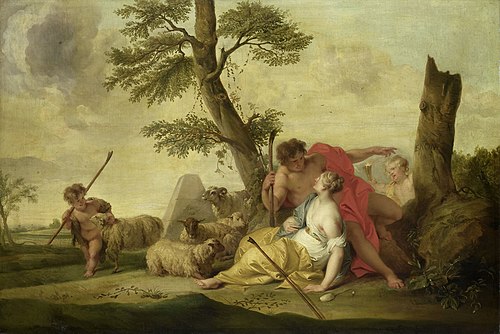 Paris and Oenone, 1737, Jacob de Wit