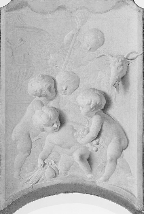 Schoorsteenstuk uit de Prins Hendrikkade 142, 1732, Jacob de Wit