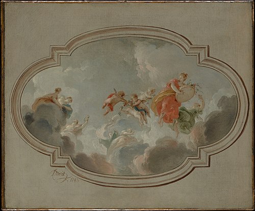 Flora and Zephyr, 1743, Jacob de Wit