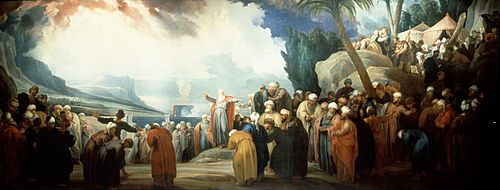 Moses elects the Council of Seventy Elders, 1737, Jacob de Wit