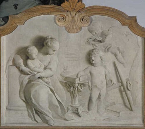 Allegory: Faith, Hope and Love, 1743, Jacob de Wit