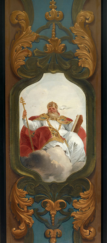Paus Gregorius de Grote, kerkvader, 1729, Jacob de Wit