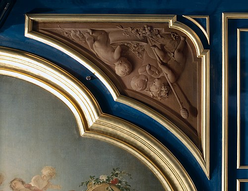 Zijstuk van plafond "de dageraad en de jaargetijden", 1744, Jacob de Wit