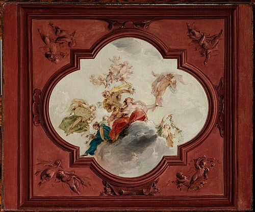 Zephyr and Flora, 1723, Jacob de Wit