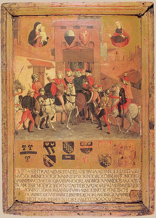 Le Retour des Noveschi à Sienne, 1488, Guidoccio Cozzarelli
