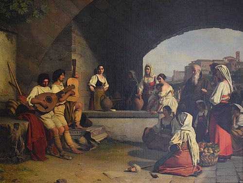 Les Joueurs de luth, 1834, Guillaume Bodinier