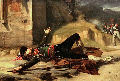 Dying brigand, , Guillaume Bodinier