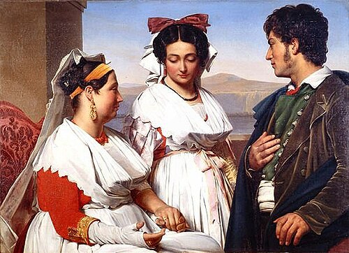 La Demande en mariage, 1825, Guillaume Bodinier