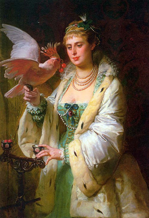 Un régal pour son animal de compagnie, 1871, Guillaume Dubufe