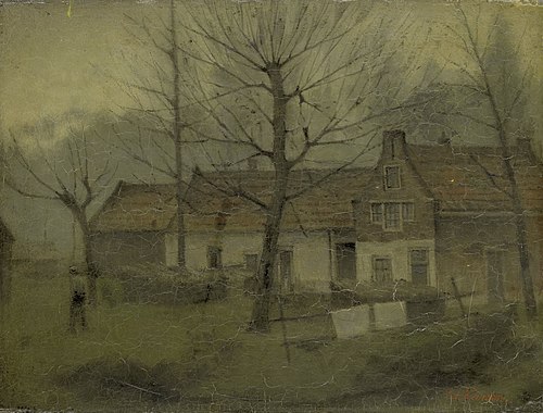 Houses in a Village, 1896, Eduard Karsen